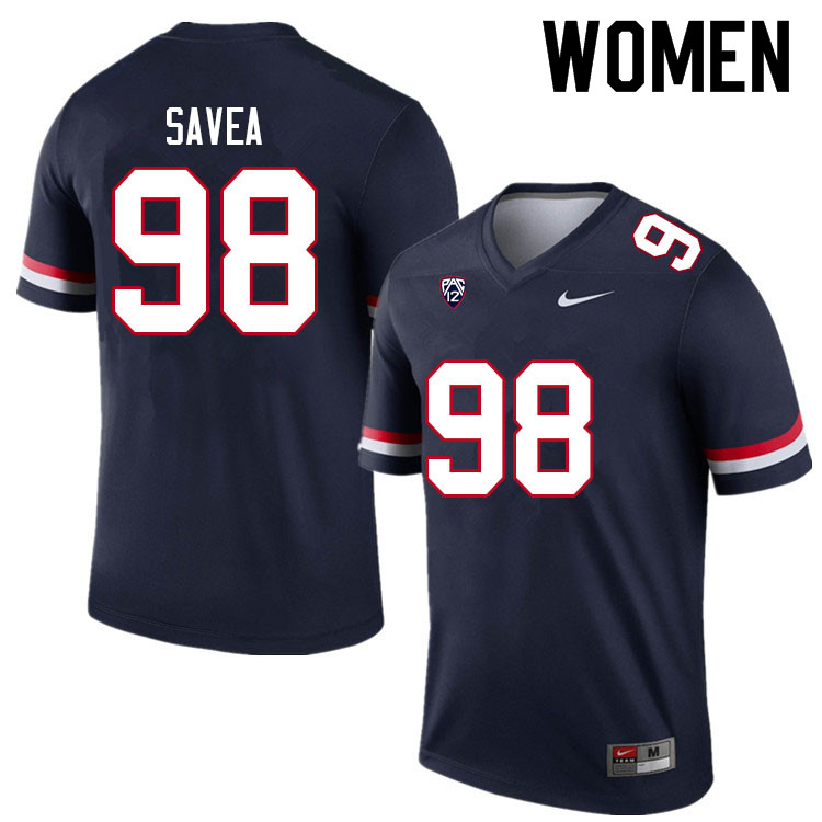 Women #98 Tiaoalii Savea Arizona Wildcats College Football Jerseys Sale-Navy